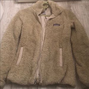 Patagonia Jacket women’s Tan fleece medium